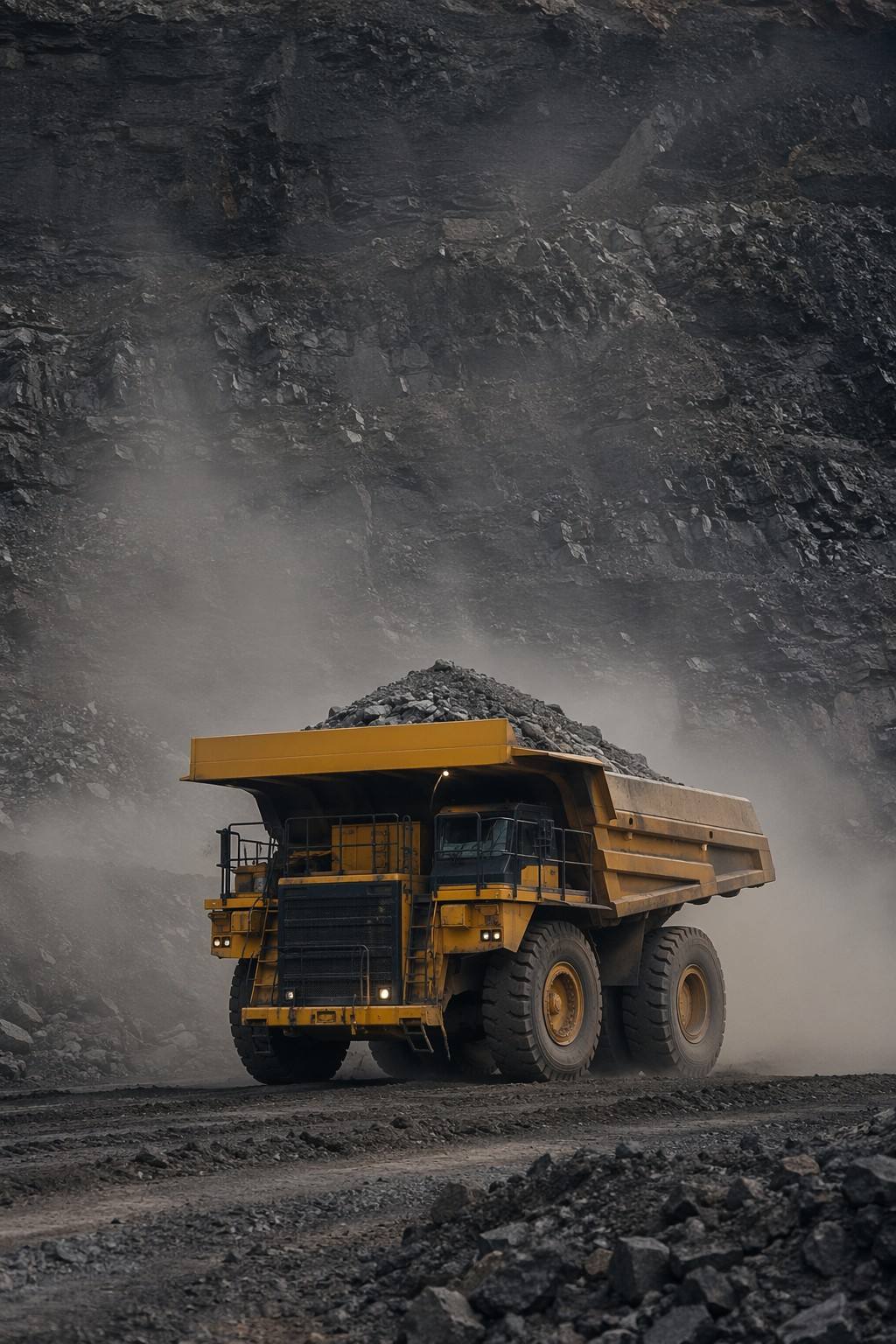 mining truck vertical